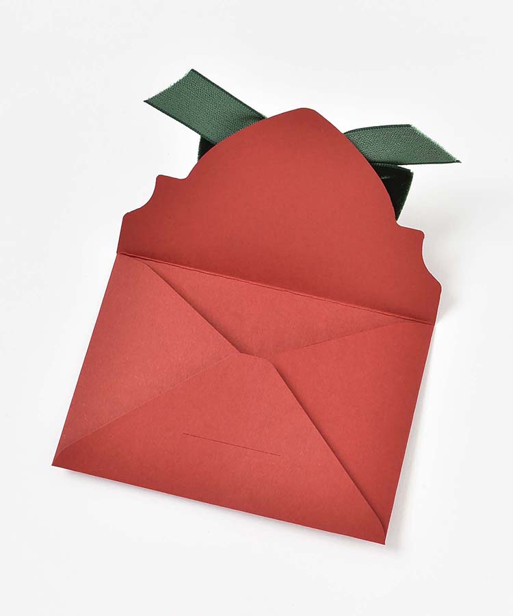 クリスマスリボン封筒ミニ