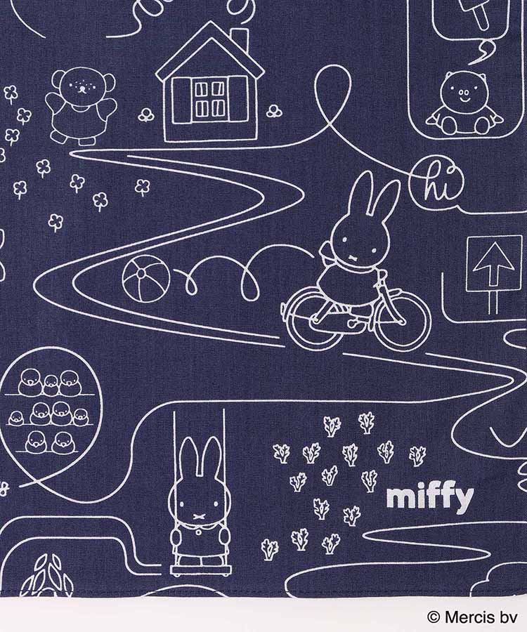 ミッフィーまいにち総柄プリントハンカチ