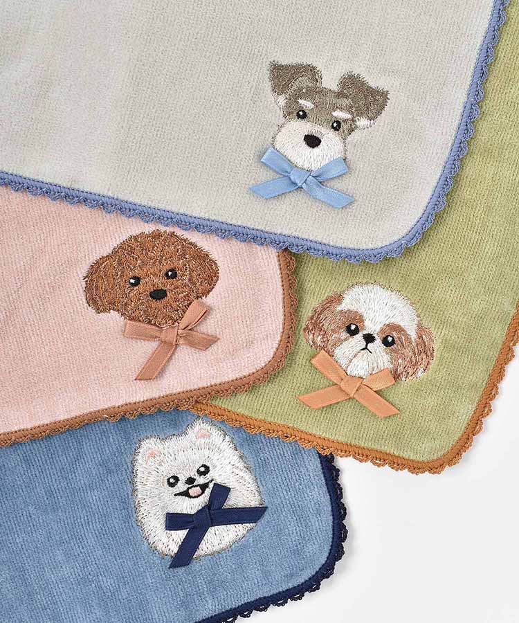 ドッグリボンタオルハンカチ