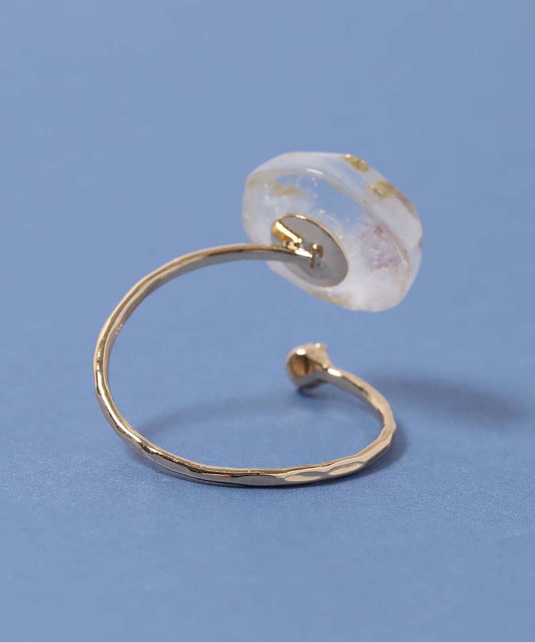 スノーフレーク封入リング