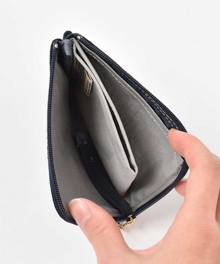 起毛チェック柄コインパス