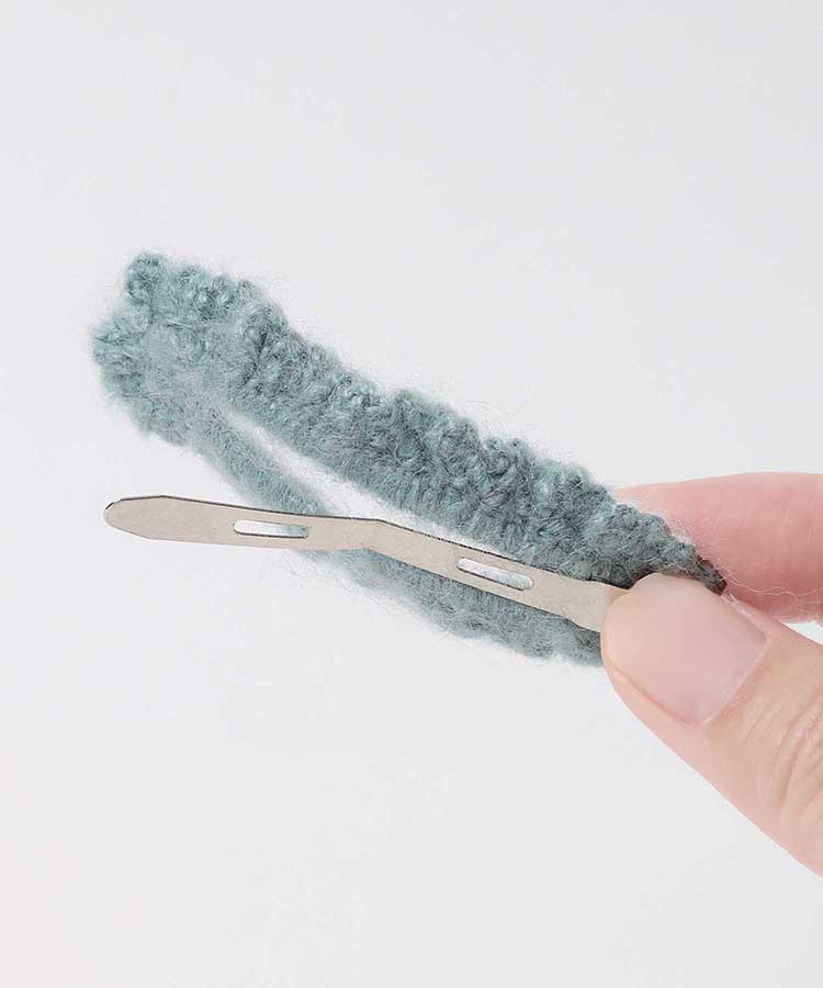 モヘアクロシェ編みスリーピン