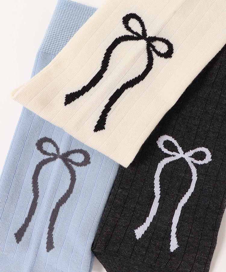 ラテミルククルーリボンソックス