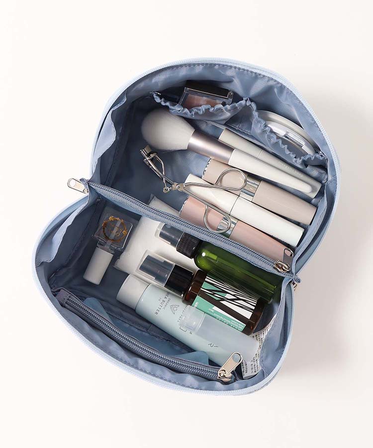 レース刺繍ビッグメイクポーチ