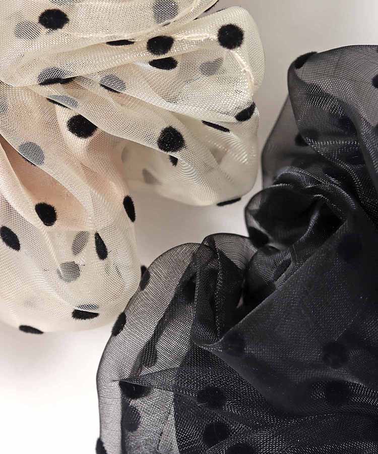 ドットオーガンジーシュシュ