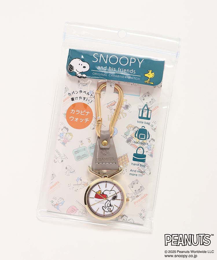 スヌーピーカラビナレザーウォッチJ