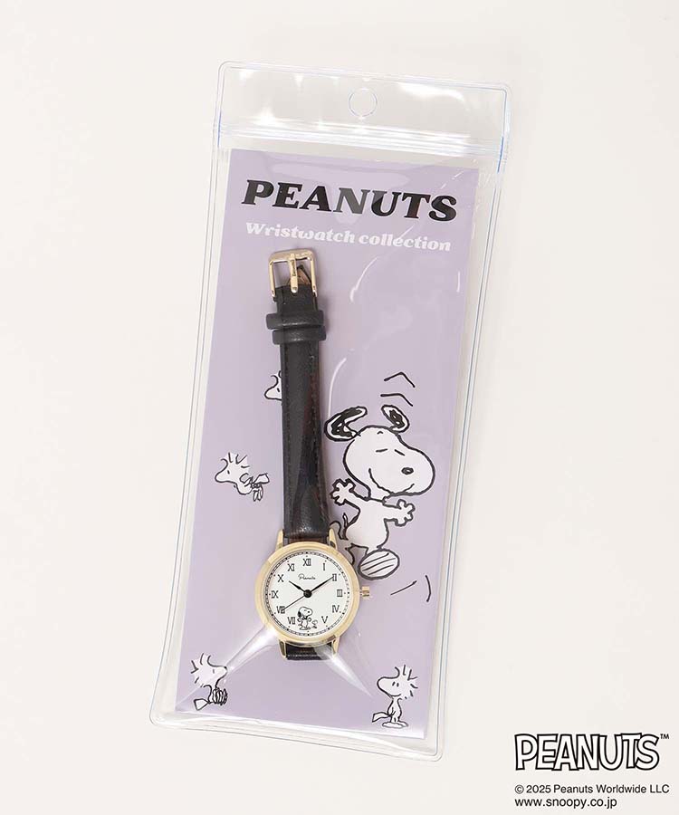 スヌーピークラシックレザーウォッチJ