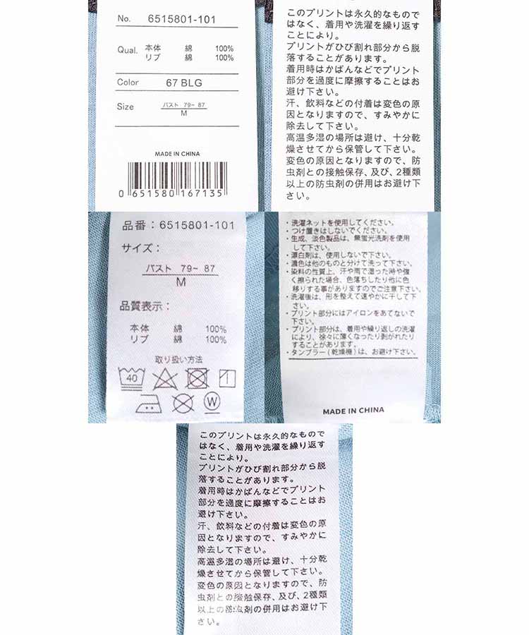 グレムリンラグランプリントTシャツ