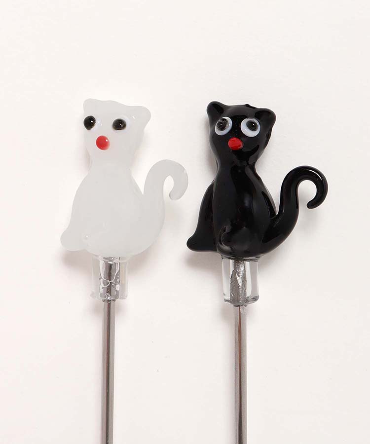 ガラスキャットスプーン