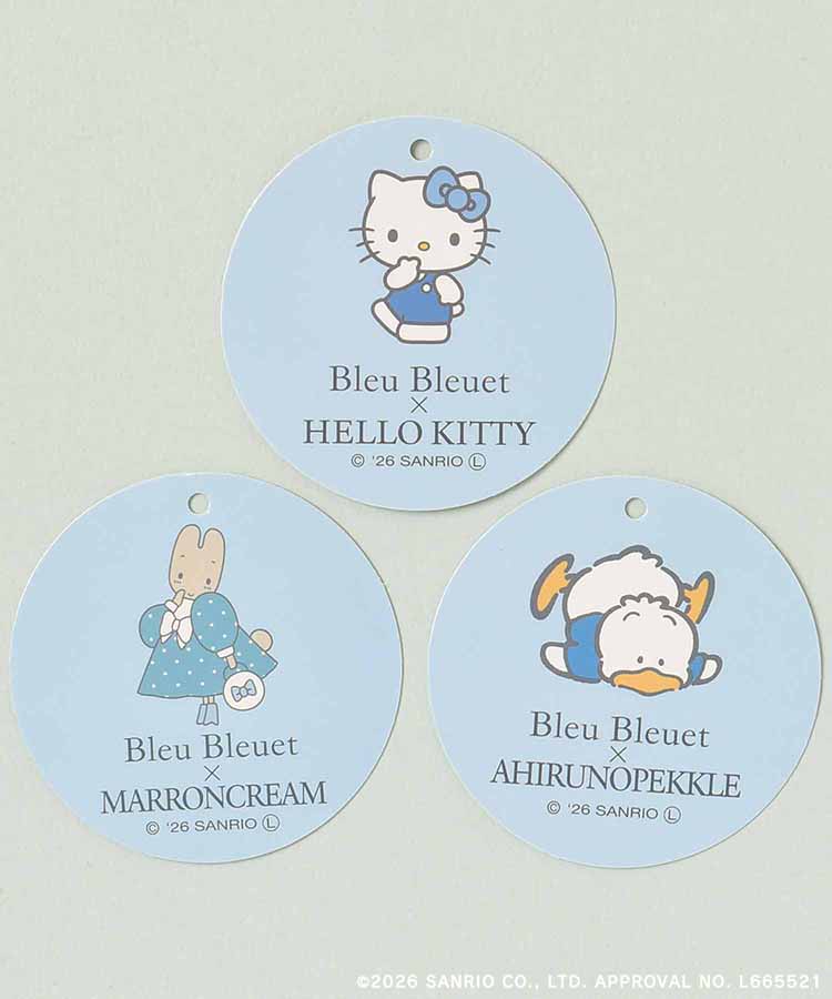 【WEB予約 3/12～順次発送】Bleu Bleuet×サンリオキャラクターズマスコット巾着