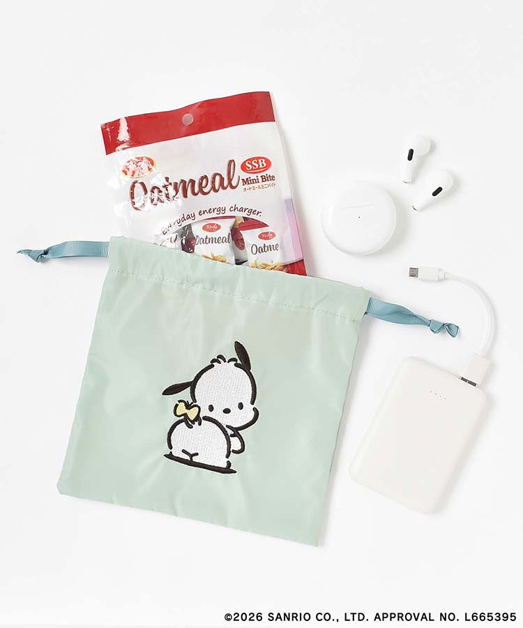 【WEB予約 3/4～順次発送】SANRIO CHARACTERS BASIC刺繍巾着