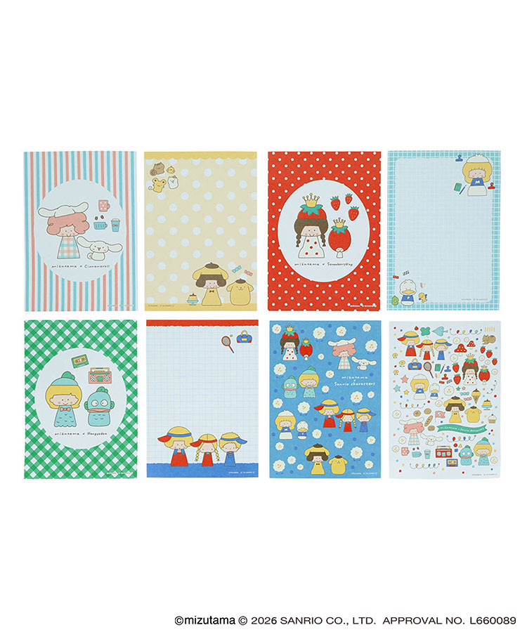mizutama×Sanrio charactersB7メモ