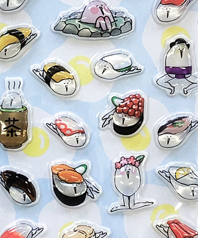 【WEB予約 2/25～順次発送】たまごあしのぷっくりシール2