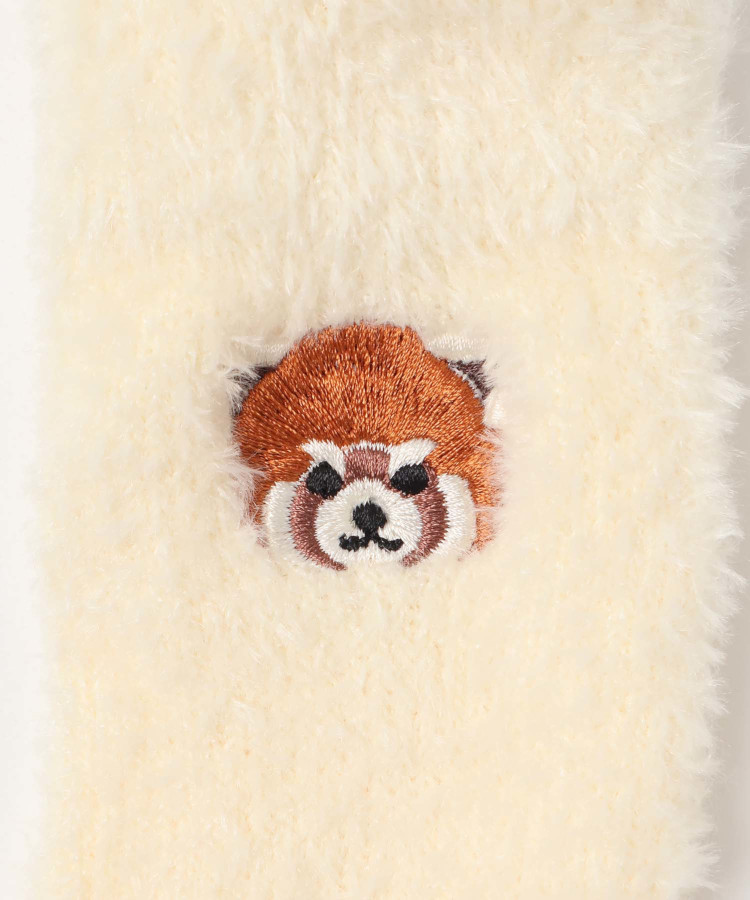 アニマル刺繍ルームソックス