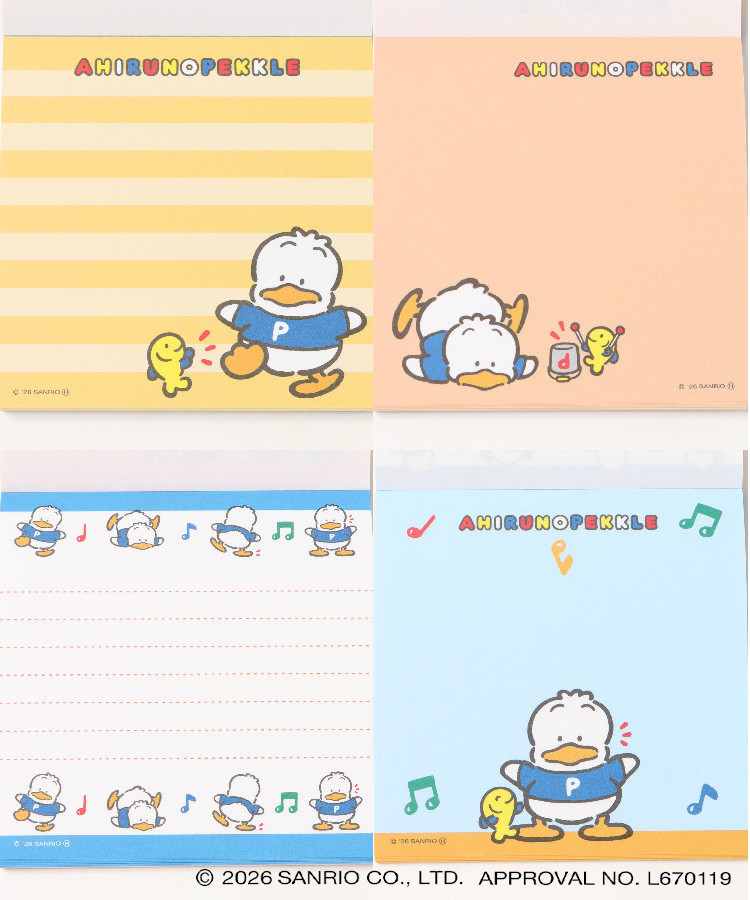【WEB予約 8/8～順次発送】レトロサンリオキャラクターズ スクエアメモ