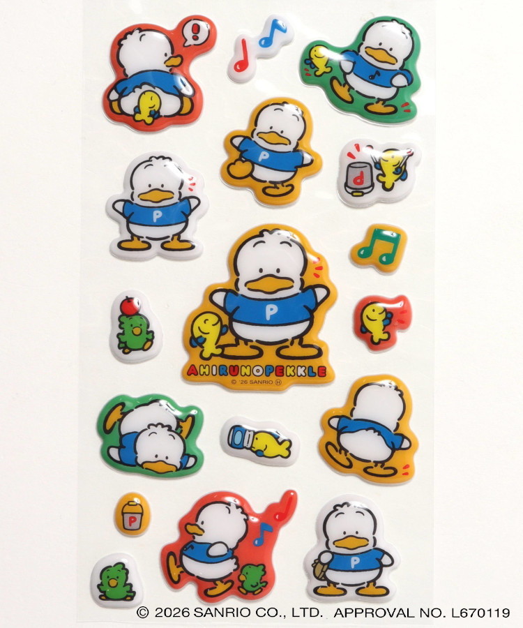 【WEB予約 8/8～順次発送】レトロサンリオキャラクターズ ぷっくりシール