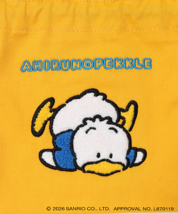 【WEB予約 8/8～順次発送】レトロサンリオキャラクターズ サガラ刺繍巾着