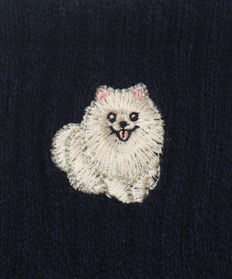 dog刺繍ソックス