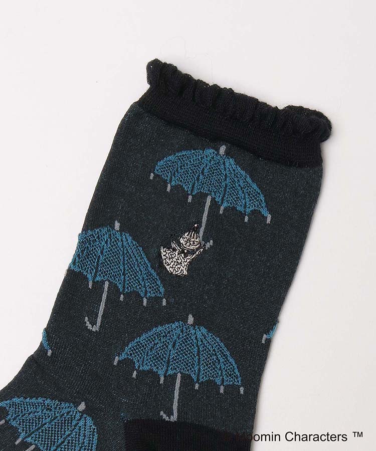 ≪SALE≫ロークルー逆スパパラソルミイ刺繍ソックス
