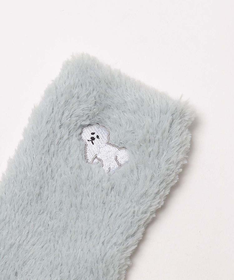 ≪OUTLET≫ビションフリーゼ刺繍ソックス