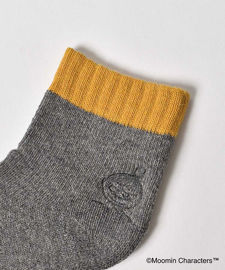 ≪OUTLET≫ミィ刺繍ゴム口切替パイルホームソックス