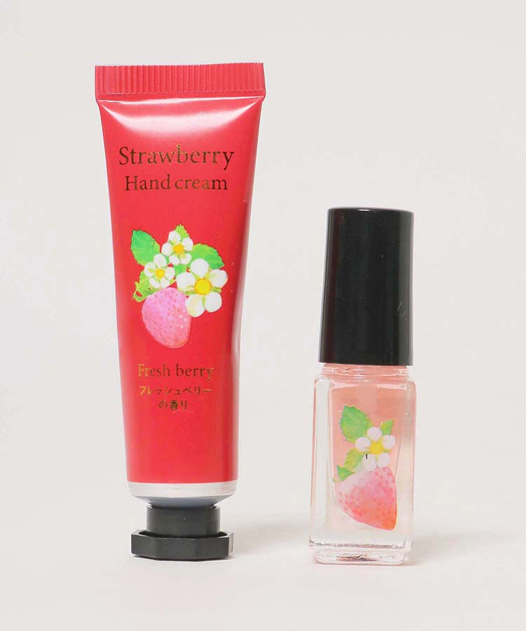 ≪SALE≫ストロベリーハンドクリーム＆ネイルオイルセットストロベリー