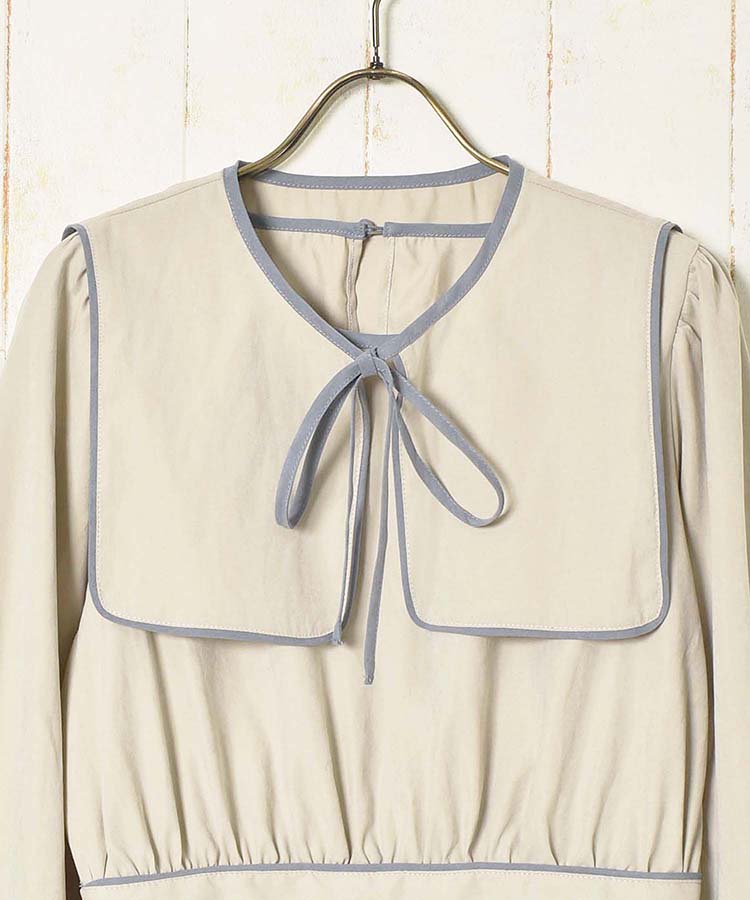 ≪SALE≫ピーチスキンパイピングワンピース