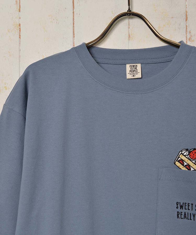 ≪OUTLET≫デザートポケット刺繍Tシャツ