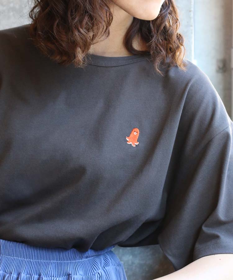 ≪SALE≫たこさんウインナー刺繍Tシャツ