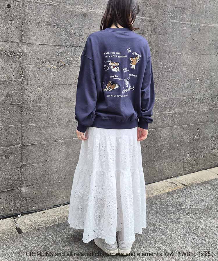 グレムリン刺繍トレーナー