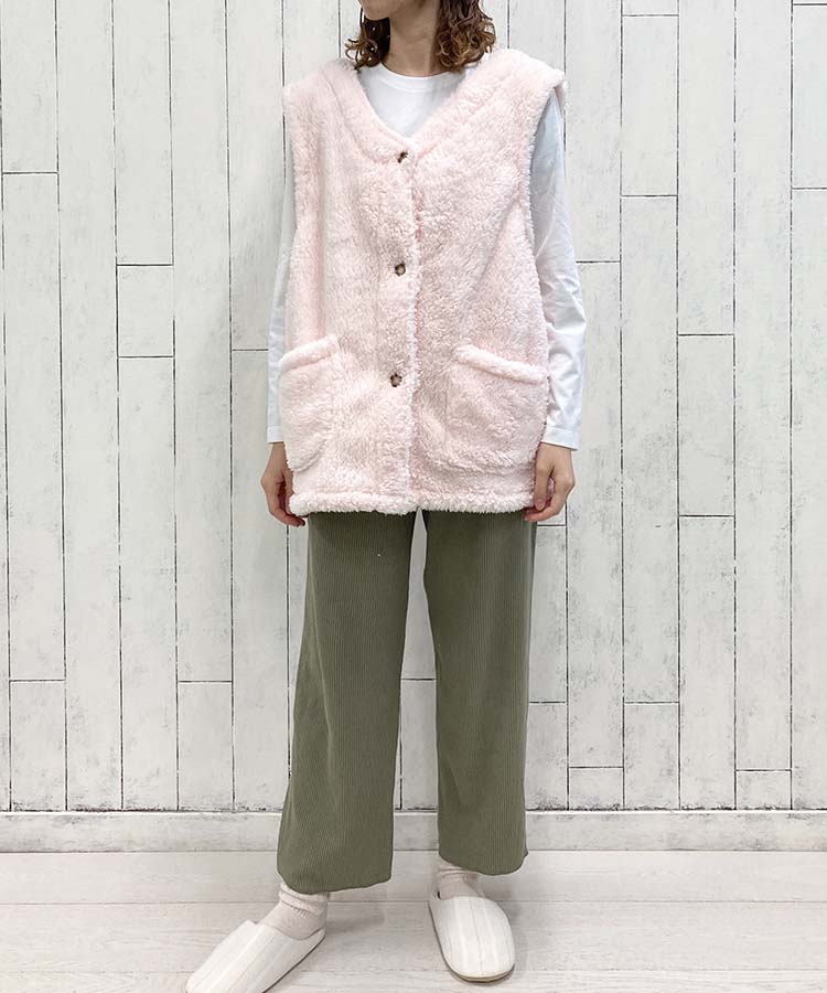 ペコラノーカラールームベスト