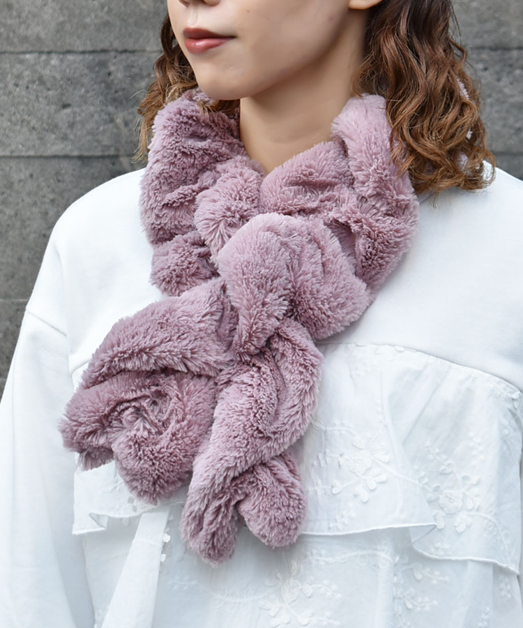 ≪SALE≫くるくるファーマフラー