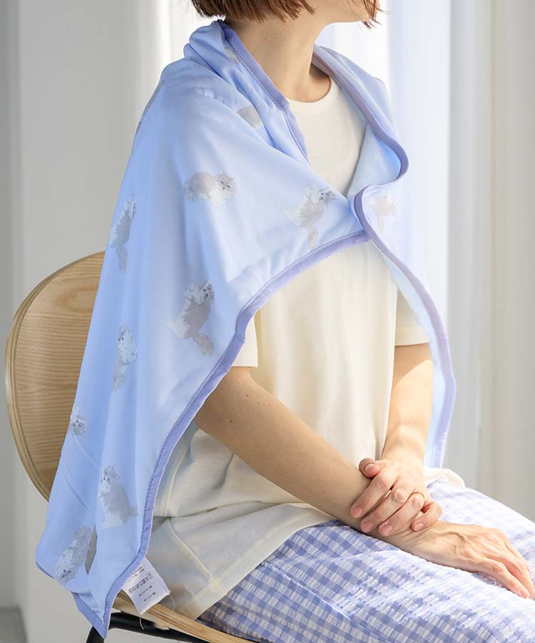 フレスコ冷感3wayひざ掛け
