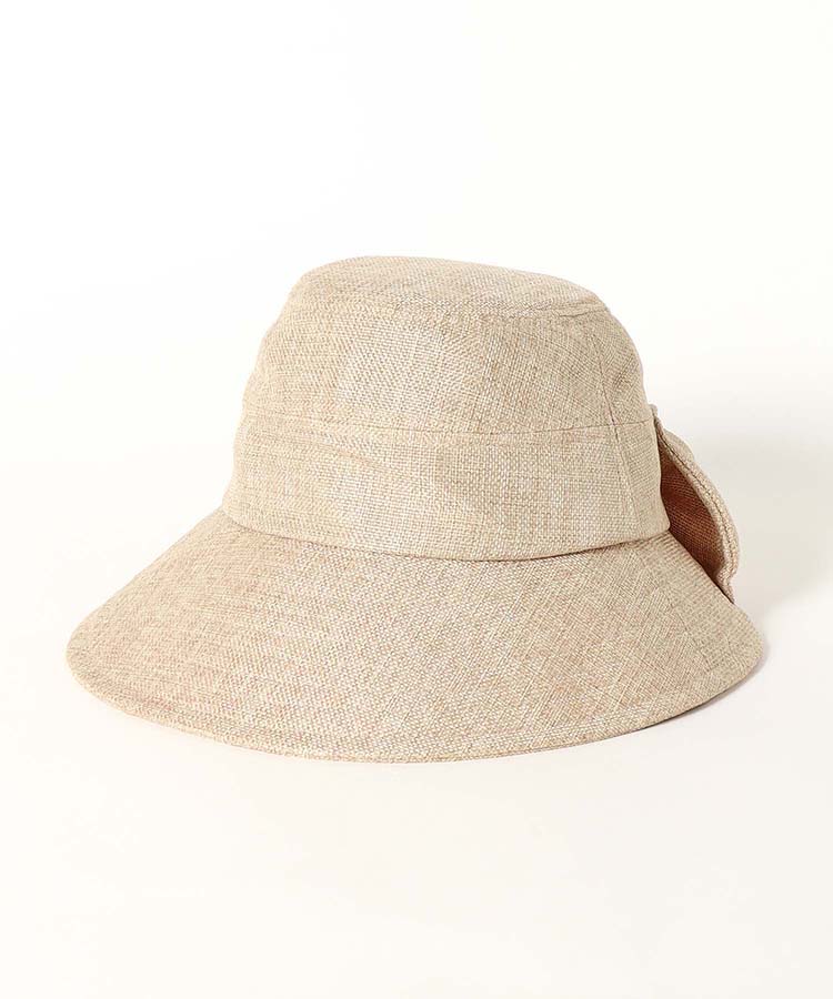 ひんやりヒモ付リボンハット