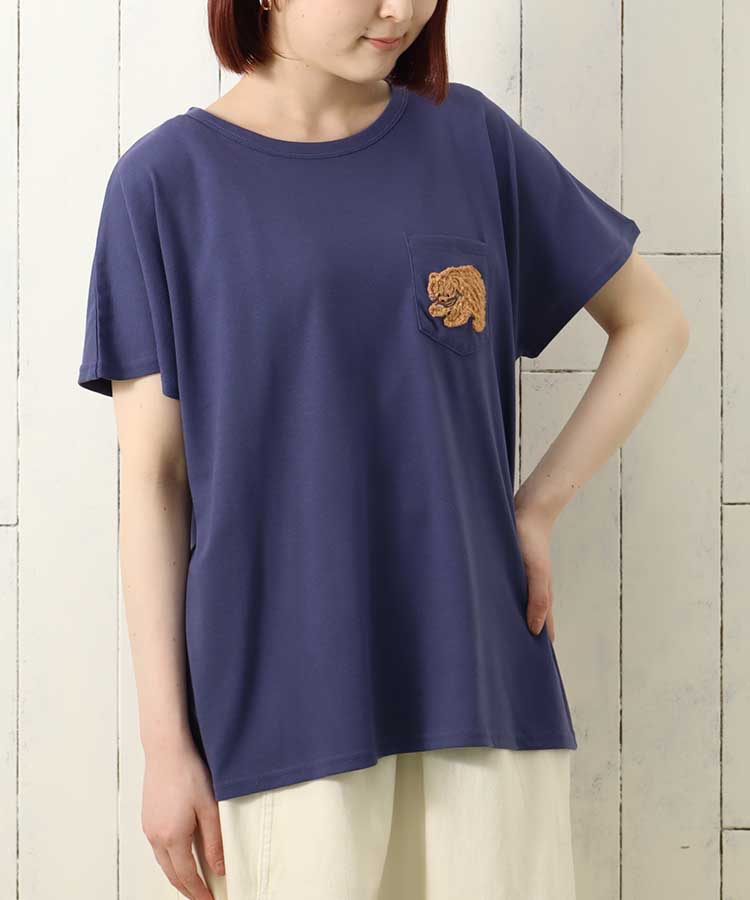 ≪SALE≫木彫りのクマサガラTシャツ
