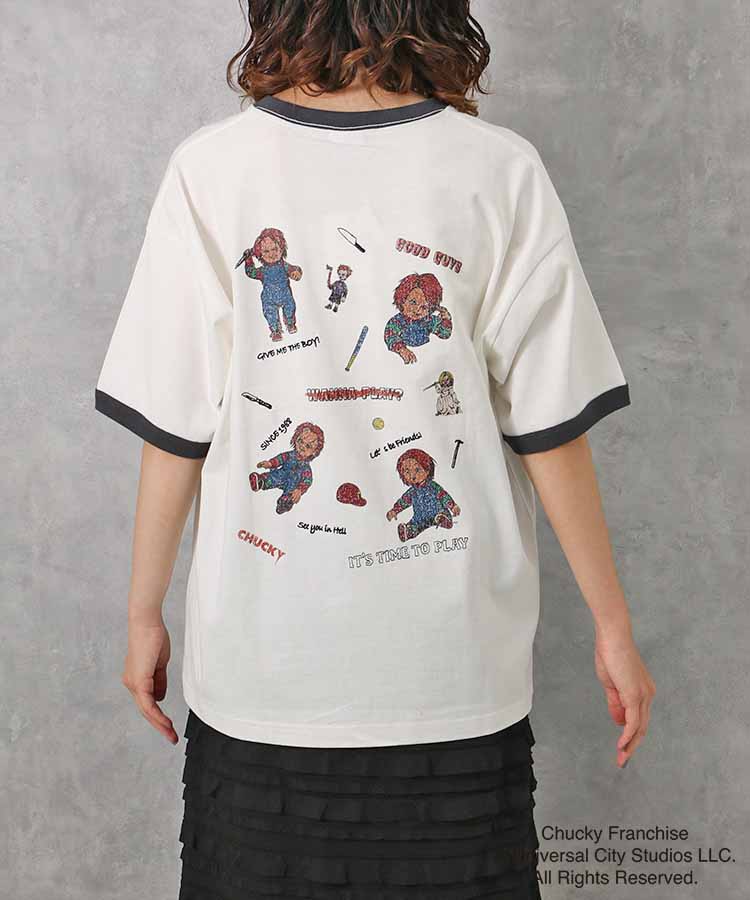 ≪SALE≫CHUCKYマルチイラストTシャツ