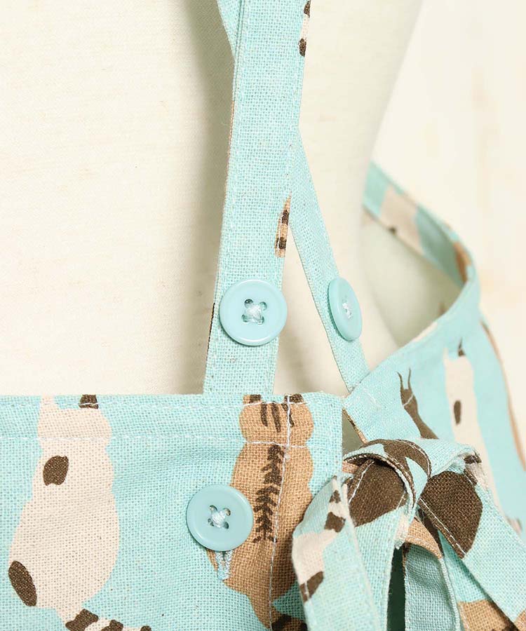 プリント総柄エプロン