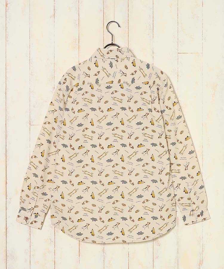 総柄プリントシャツ