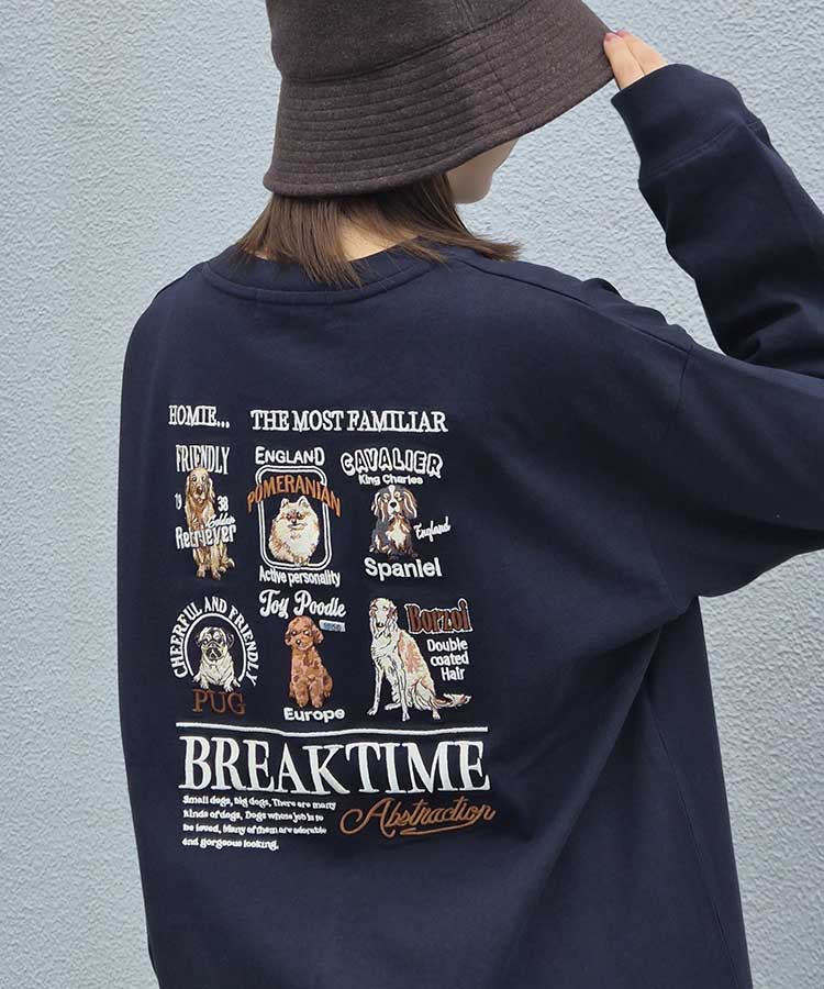 マルチDOG刺繍ロンT