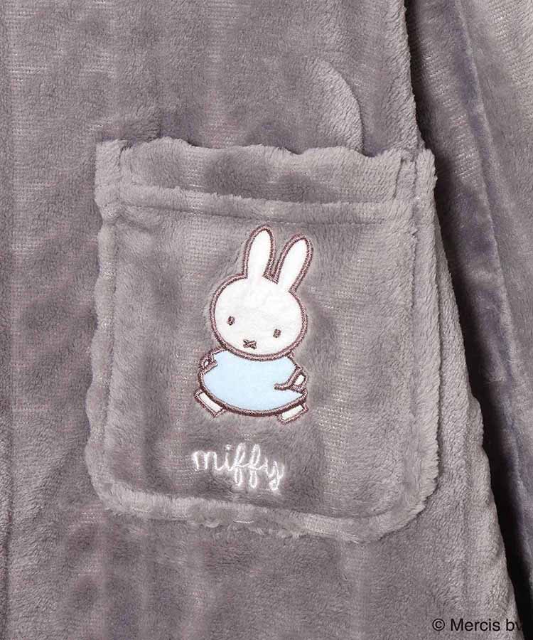 ミッフィーロープ柄前開きパジャマ上下セット