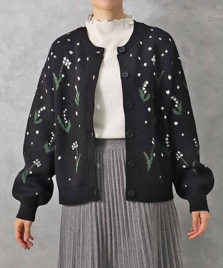 le petaleスズランニットカーディガン