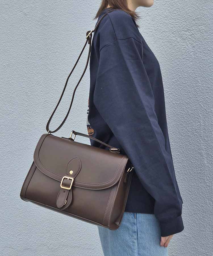 ラウンド3Wayサッチェルバッグ