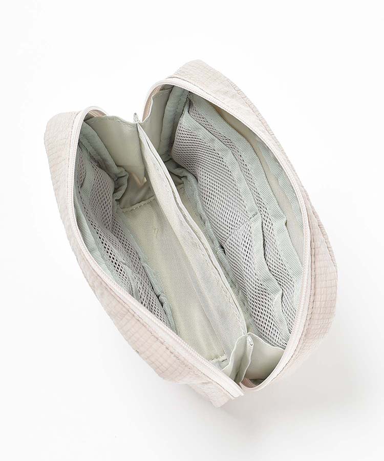 ドッグリボン多ポケットリップルポーチ