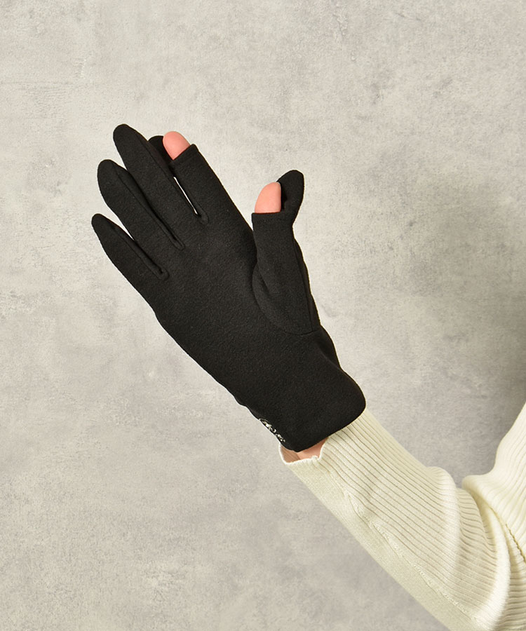 指フードレース刺繍グローブ