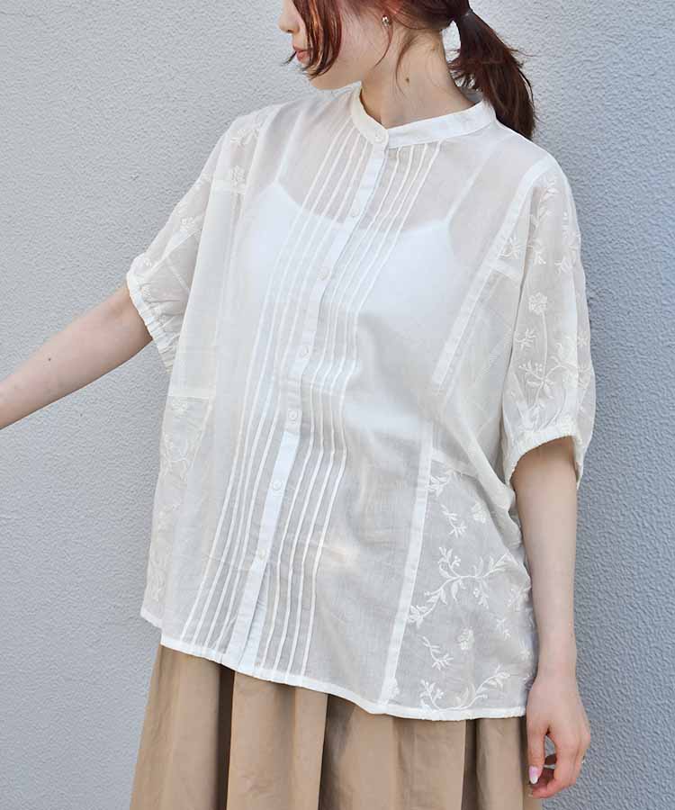 ≪SALE≫ピンタックドルマンブラウス
