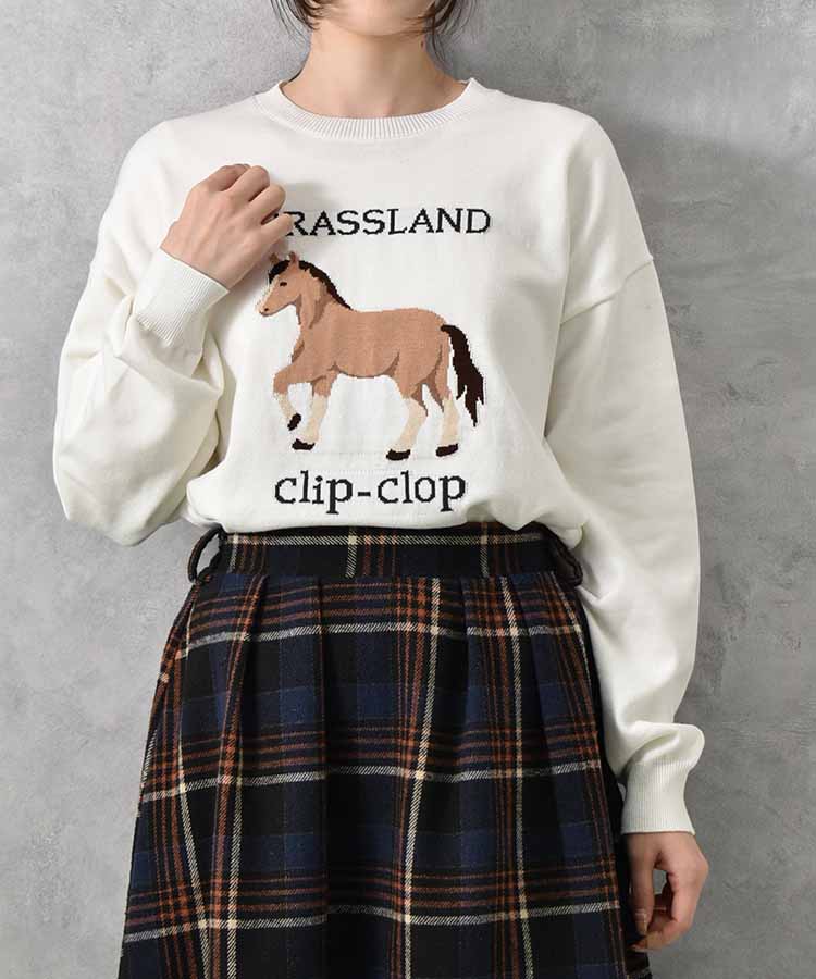 horse clip-clopニット