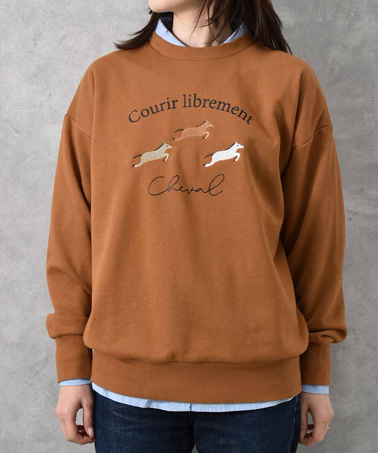 cheval刺繍スウェット