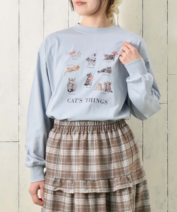 le petale CATsリボンロンT