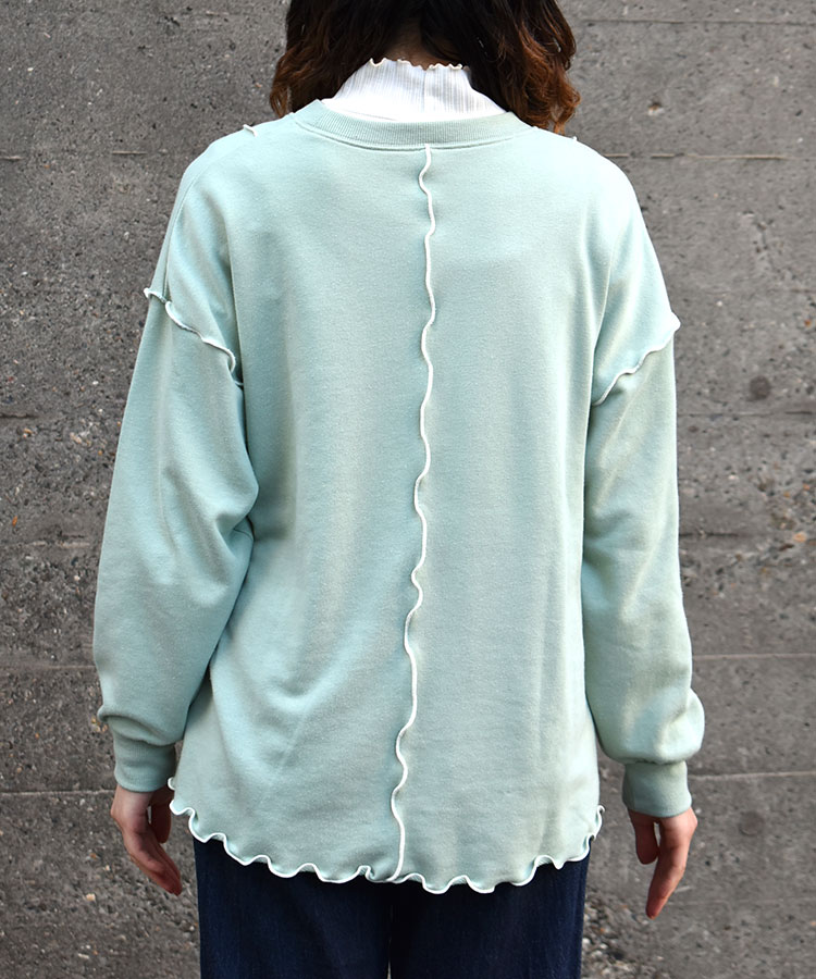 配色メロープルオーバー