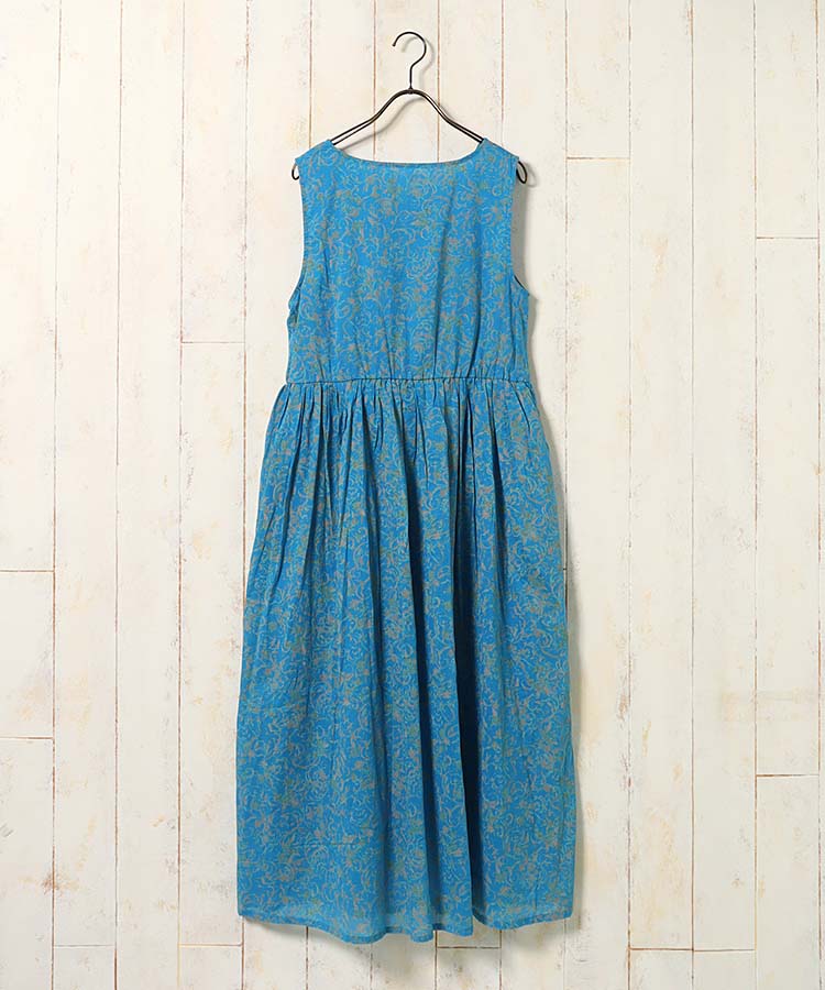 ≪SALE≫袖なし総柄ワンピースNO1